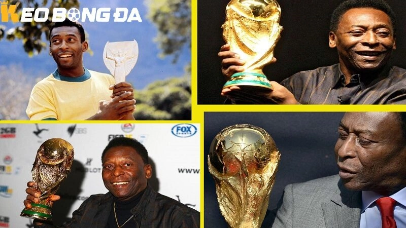 Pele đã tham gia 4 kỳ World Cup (1958, 1962, 1966 và 1970),giành 3 chức vô địch – một kỷ lục chưa ai phá vỡ